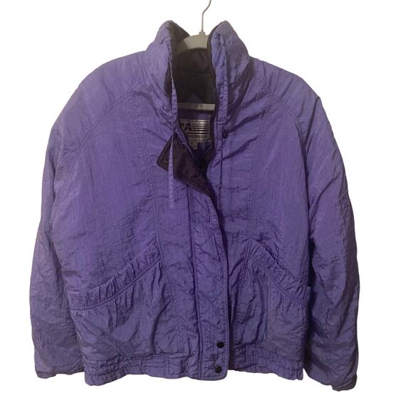 Vintage PA Originals 80s 90s Y2K retro nylon purple ski jacket parka coat size M - Picture 1 of 10